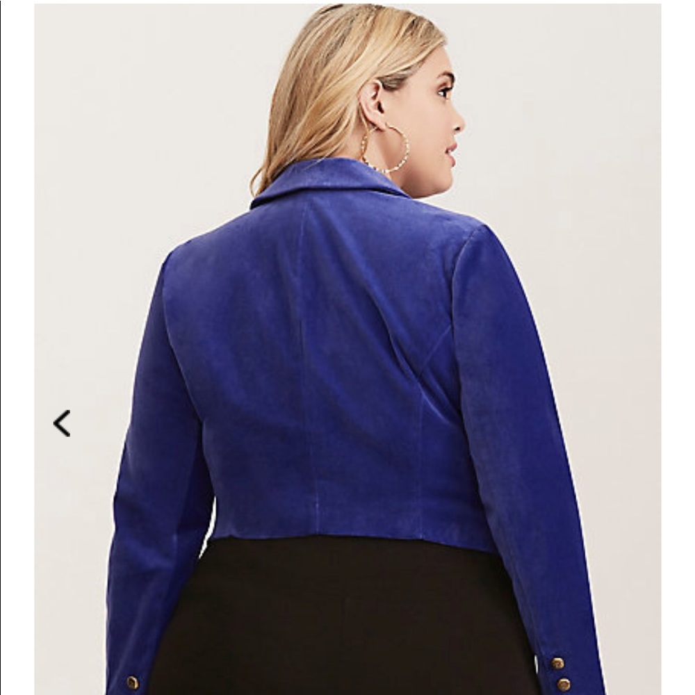 NWT. Torrid  Blue Military Jacket size 1 - Picture 4 of 4